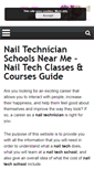 Mobile Screenshot of nailtechnicianschools.net